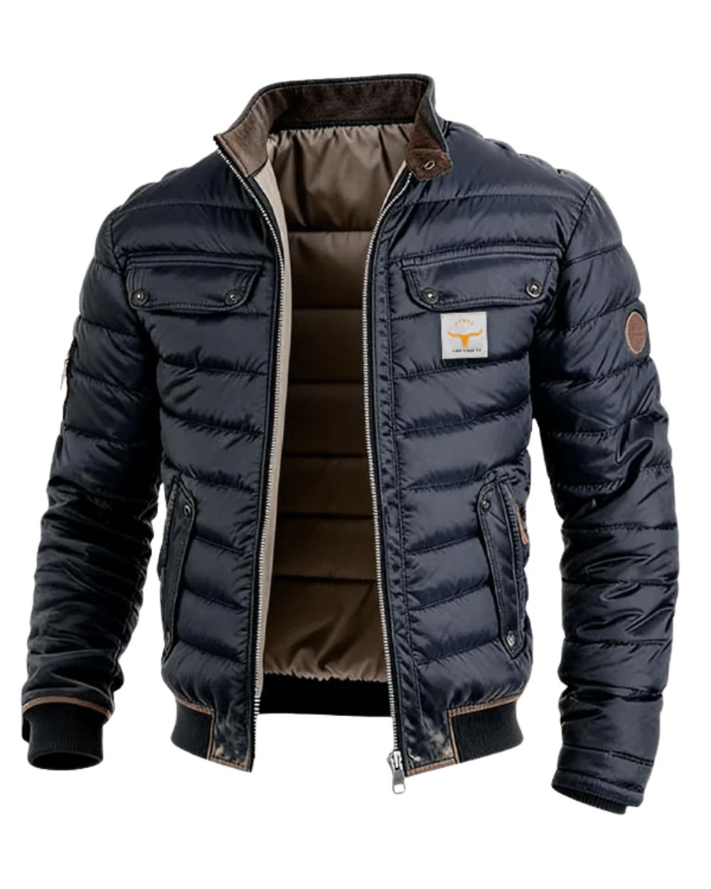 Men's Quilted City Jacket Lightweight Warm Layer for Smart