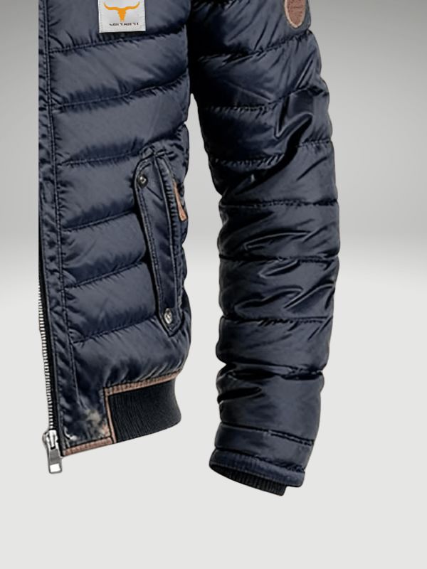 Men's Quilted City Jacket Lightweight Warm Layer for Smart