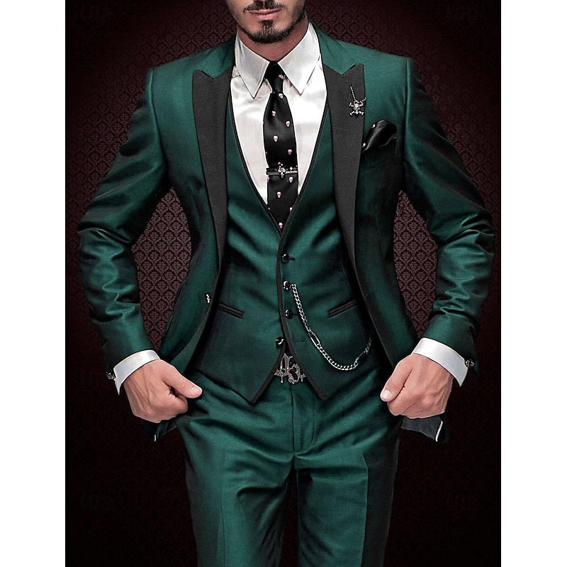 Men's Elegant Three Piece Tailored Occasion Suit Set