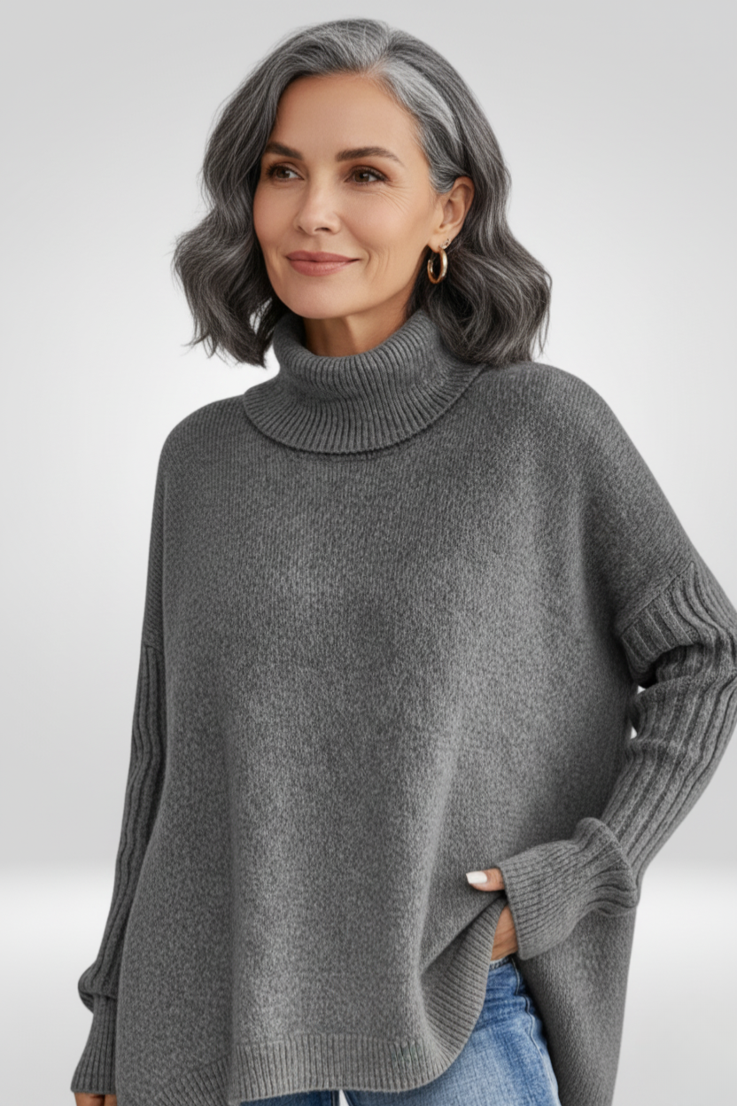 Women's Oversized Turtleneck Sweater