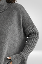 Women's Oversized Turtleneck Sweater