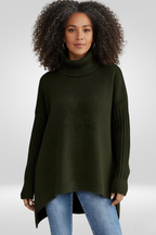 Women's Oversized Turtleneck Sweater