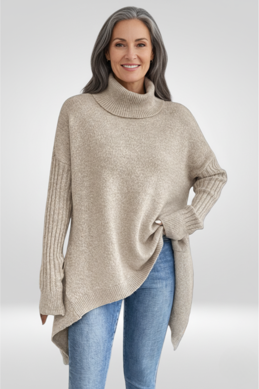 Women's Oversized Turtleneck Sweater