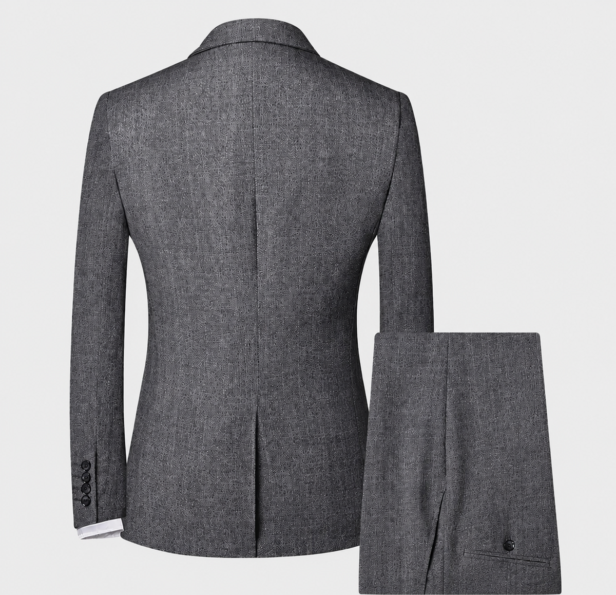 Men's Tailored Three Piece Suit Waistcoat Set for Ceremonies