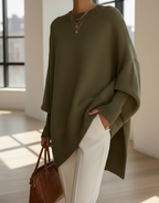Women's Oversized Batwing Knit Sweater