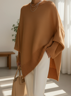 Women's Oversized Batwing Knit Sweater