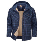 Men's Printed Fleece Lined Jacket Relaxed Hooded Layer