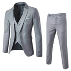 Men's Tailored Three Piece Suit Classic Formalwear for Weddings