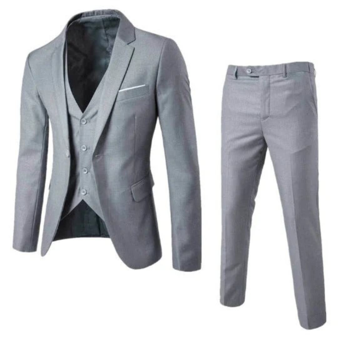 Men's Tailored Three Piece Suit Classic Formalwear for Weddings