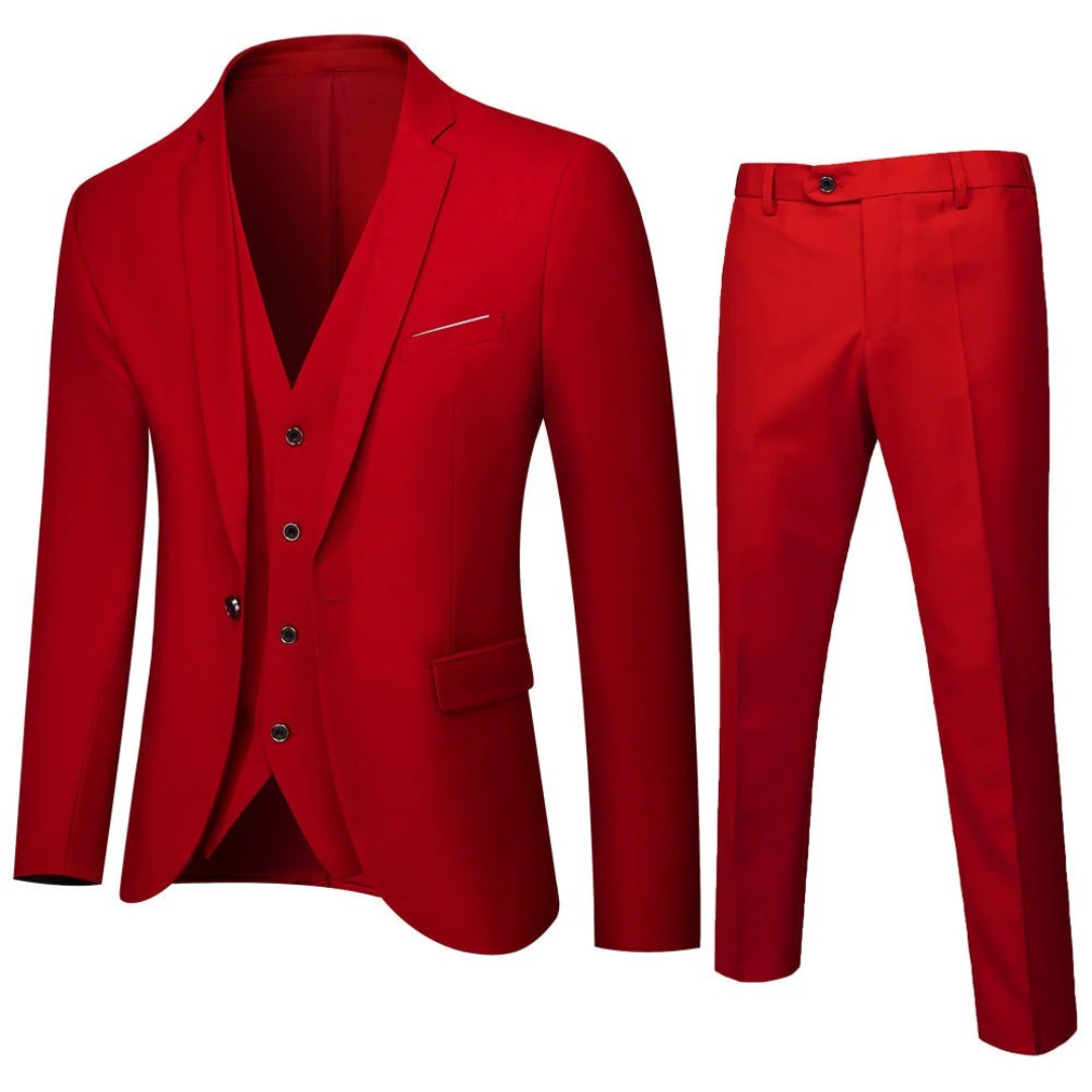Men's Tailored Three Piece Suit Classic Formalwear for Weddings