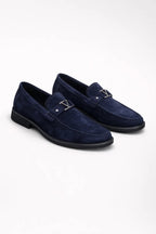 Men's Metal Bit Loafers Moc Toe Smart Shoes
