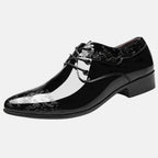Men's High Shine Derby Dress Shoes Formal Lace Up
