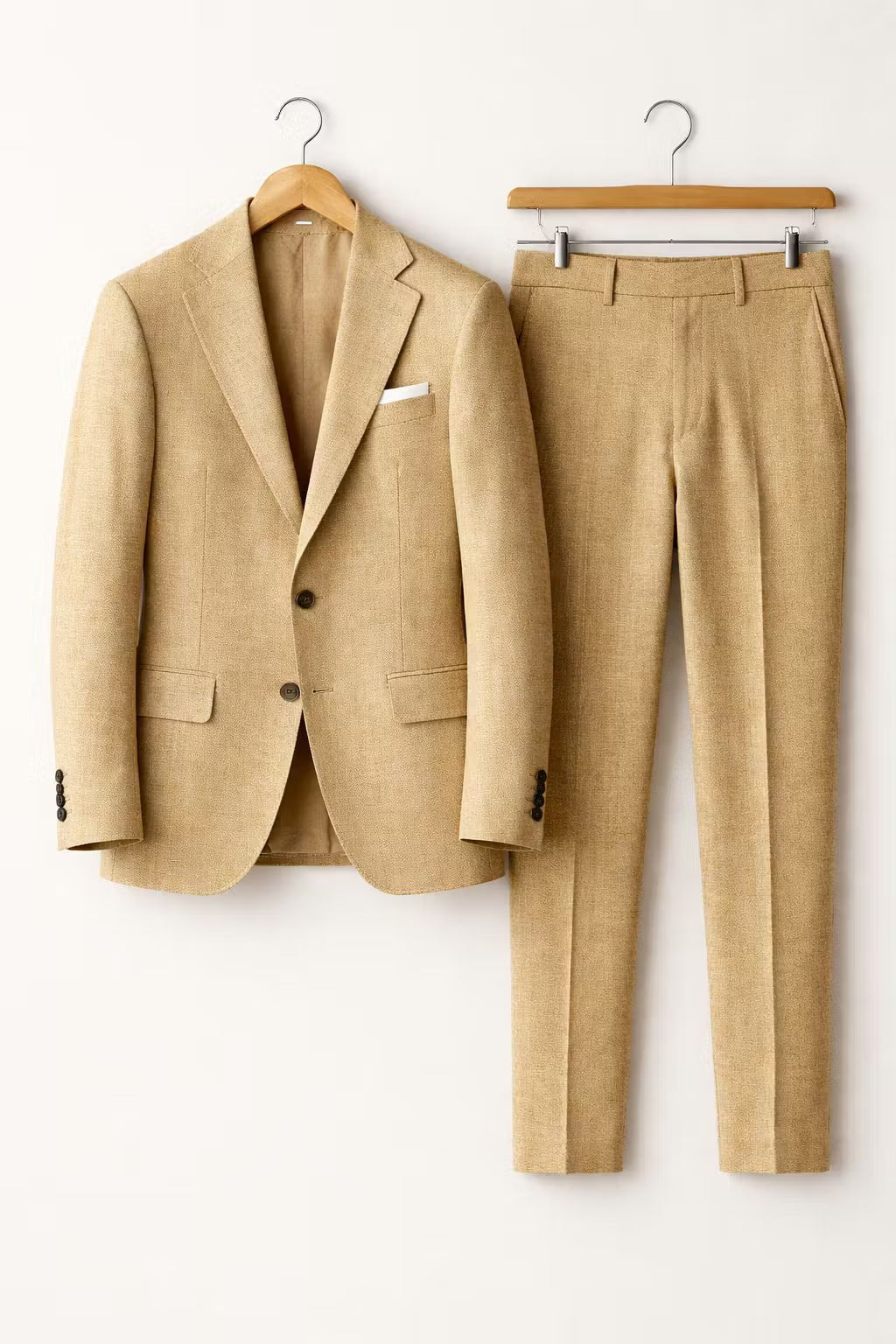 Men's Durable Nylon Business Suit Slim Fit Two Weddings