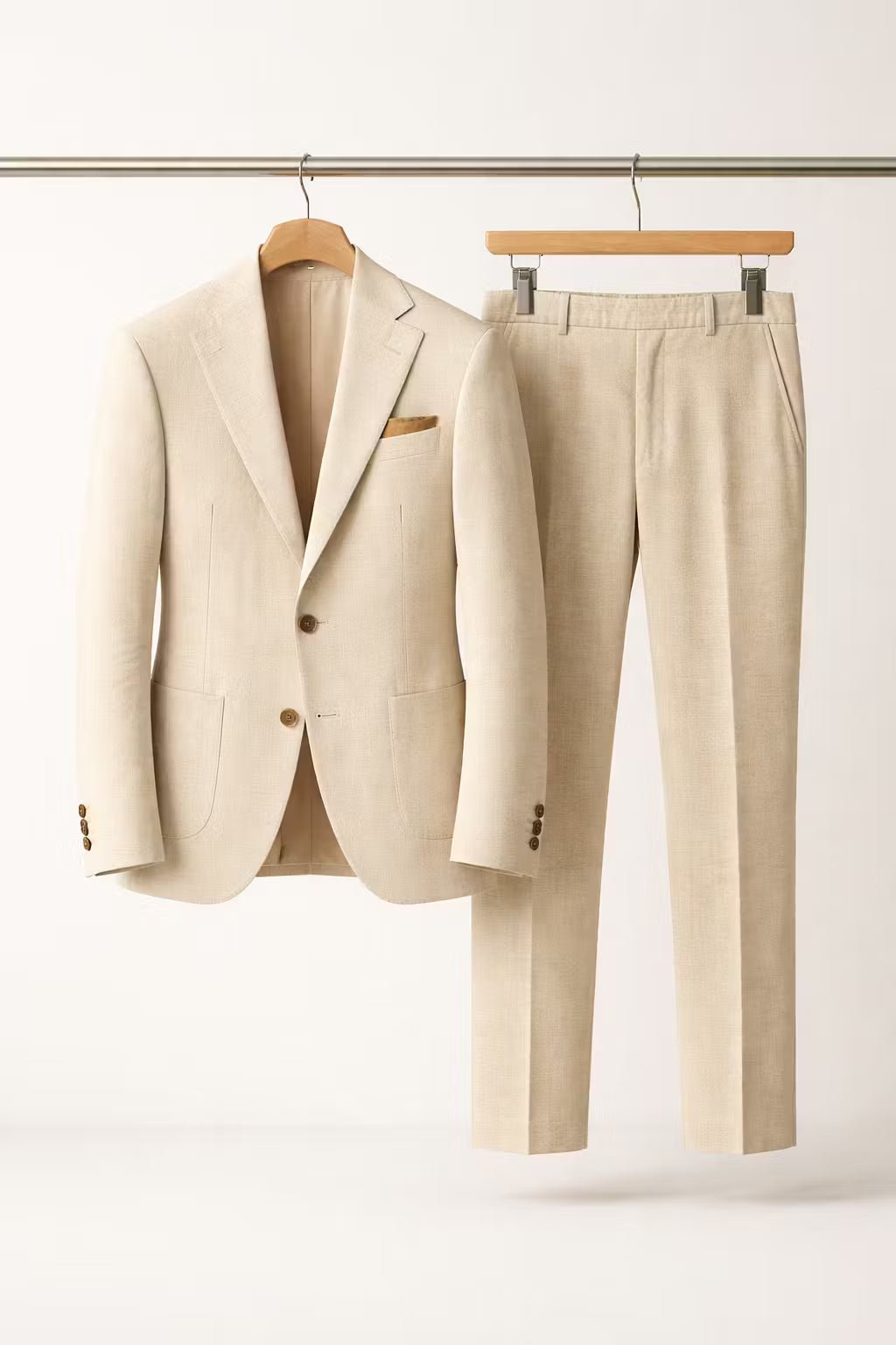 Men's Durable Nylon Business Suit Slim Fit Two Weddings