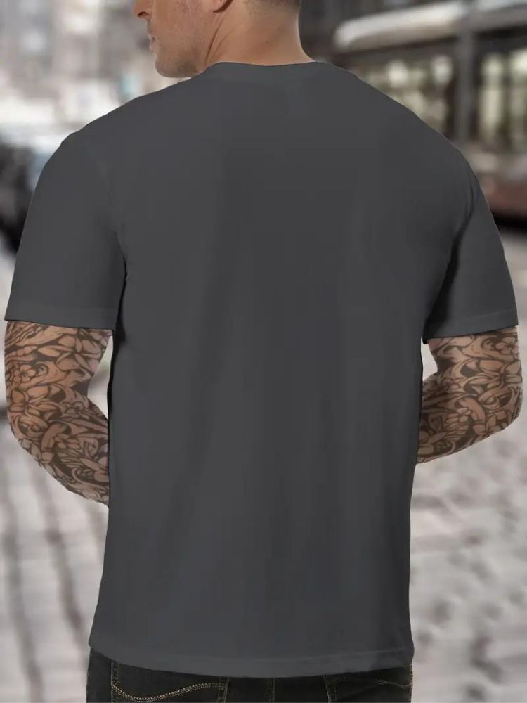 Men's High Neck T Shirt Soft Comfortable Long Sleeve