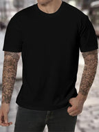 Men's High Neck T Shirt Soft Comfortable Long Sleeve
