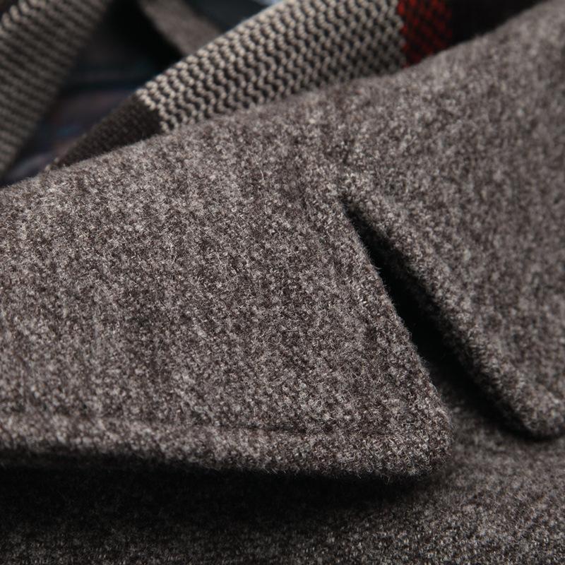 Men's Wool Overcoat Elegant Classic Tailored Smart Formal Long