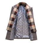 Men's Wool Overcoat Elegant Classic Tailored Smart Formal Long