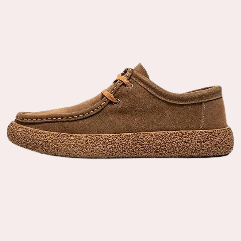 Men's Fleece Lined Moccasin Shoes Textured Grip Sole