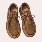 Men's Fleece Lined Moccasin Shoes Textured Grip Sole