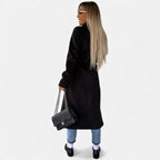 Women's Belted Lapel Coat – Classic Mid-Length Overcoat