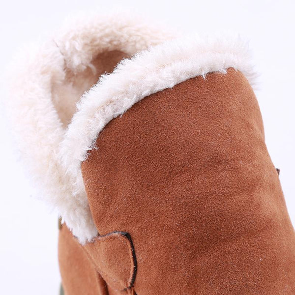 Women's Faux Fur Trim Suede Winter Boot