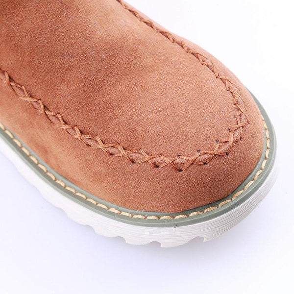 Women's Faux Fur Trim Suede Winter Boot