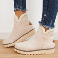 Women's Faux Fur Trim Suede Winter Boot
