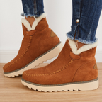 Women's Faux Fur Trim Suede Winter Boot