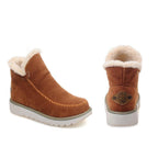 Women's Faux Fur Trim Suede Winter Boot