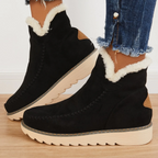 Women's Faux Fur Trim Suede Winter Boot