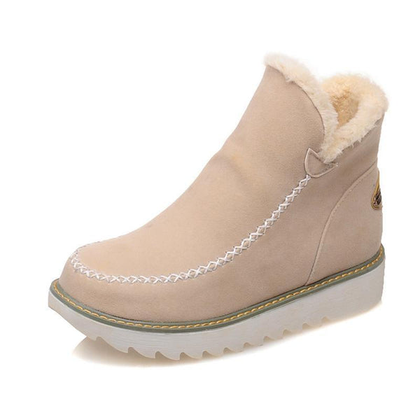 Women's Faux Fur Trim Suede Winter Boot