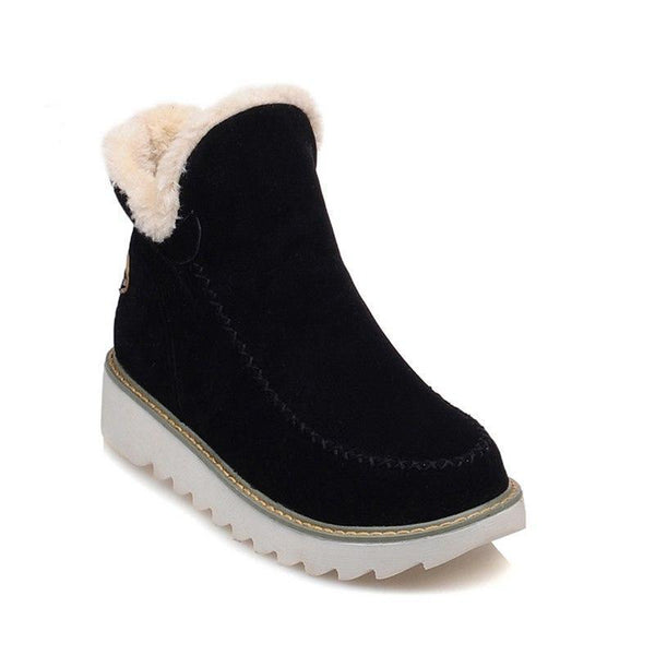 Women's Faux Fur Trim Suede Winter Boot