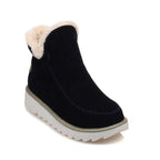 Women's Faux Fur Trim Suede Winter Boot