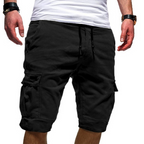 Men's Drawstring Cargo Shorts with Utility Pockets and Relaxed
