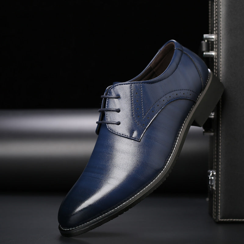 Men's Polished Brogue Lace Up Formal Office Shoes
