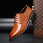 Men's Polished Brogue Lace Up Formal Office Shoes