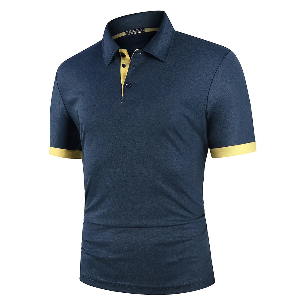 Men's Classic Summer Polo Shirt Lightweight Breathable Comfortable Smart