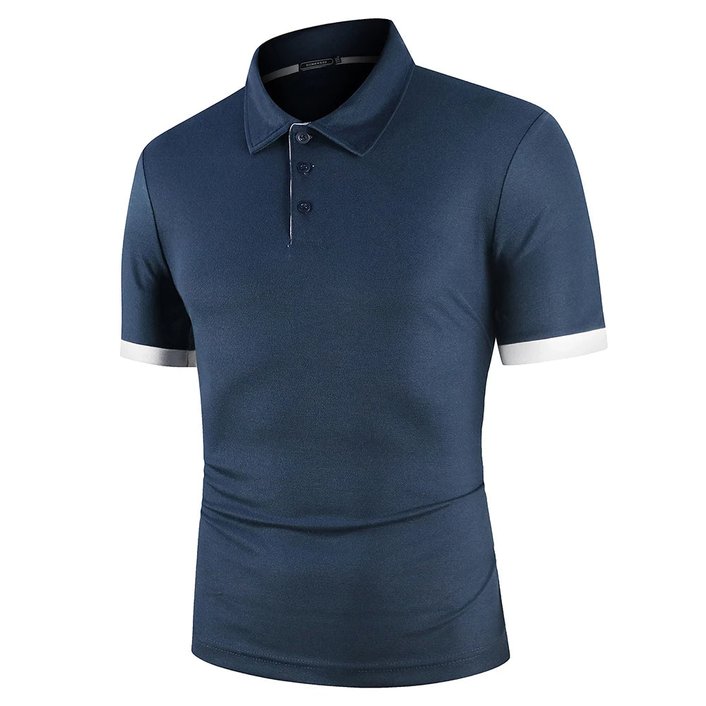 Men's Classic Summer Polo Shirt Lightweight Breathable Comfortable Smart