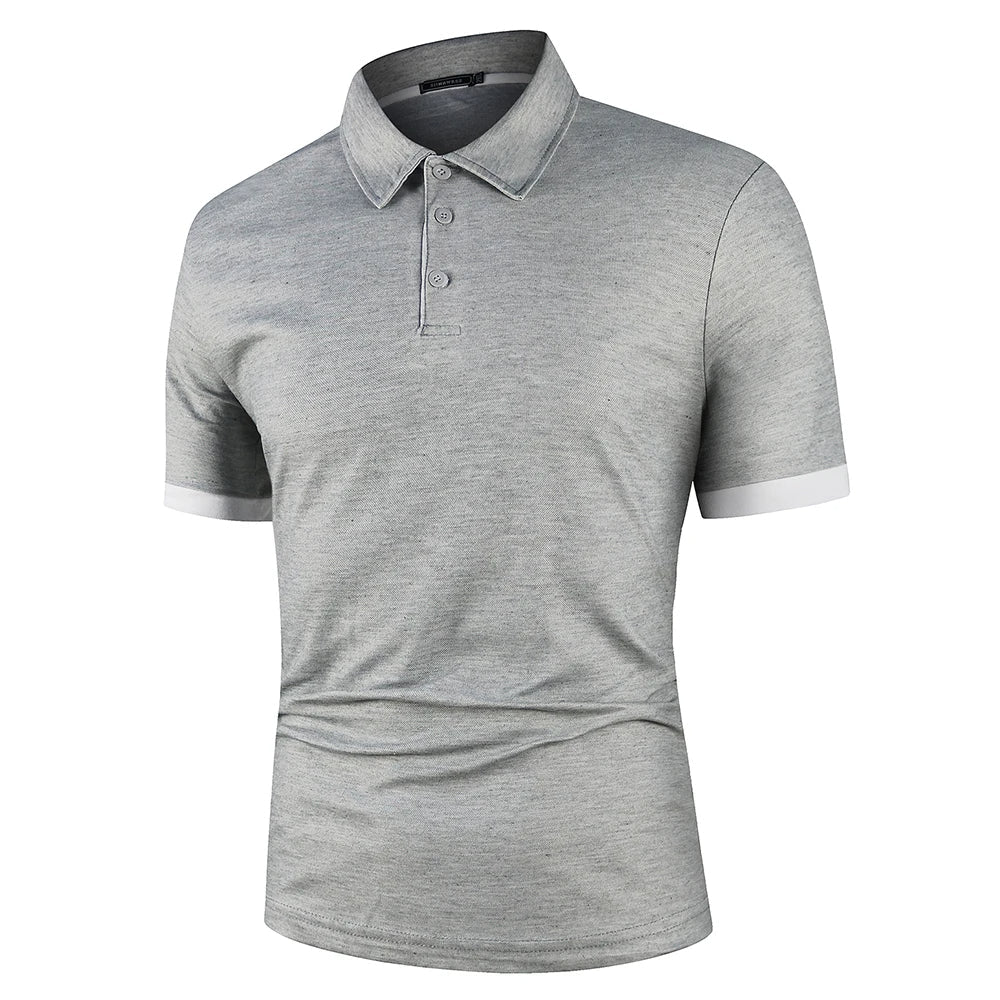 Men's Classic Summer Polo Shirt Lightweight Breathable Comfortable Smart