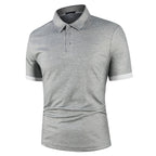 Men's Classic Summer Polo Shirt Lightweight Breathable Comfortable Smart