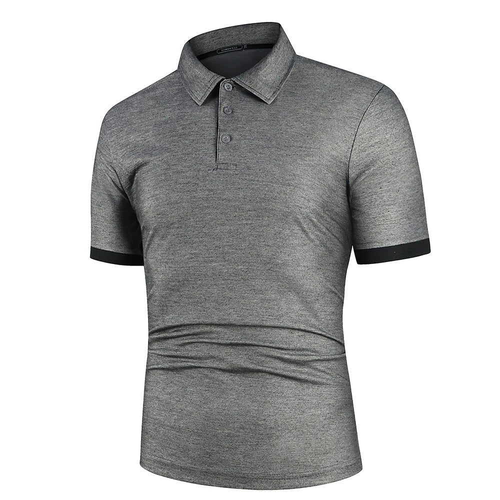 Men's Classic Summer Polo Shirt Lightweight Breathable Comfortable Smart