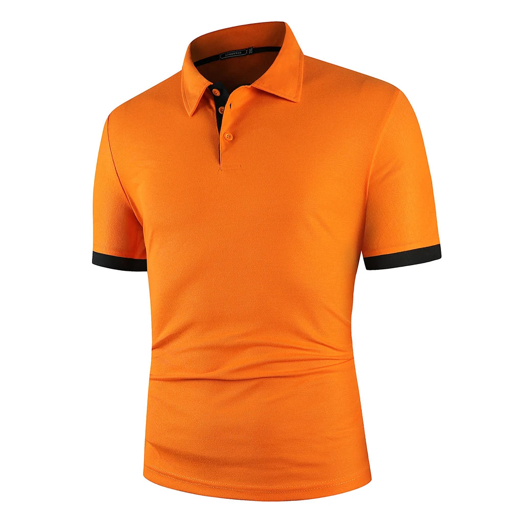 Men's Classic Summer Polo Shirt Lightweight Breathable Comfortable Smart