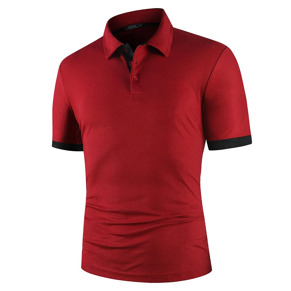 Men's Classic Summer Polo Shirt Lightweight Breathable Comfortable Smart