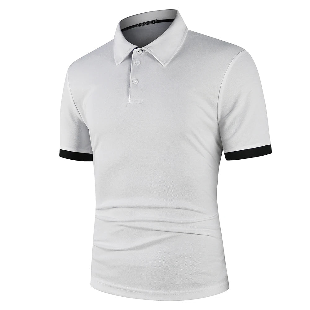 Men's Classic Summer Polo Shirt Lightweight Breathable Comfortable Smart
