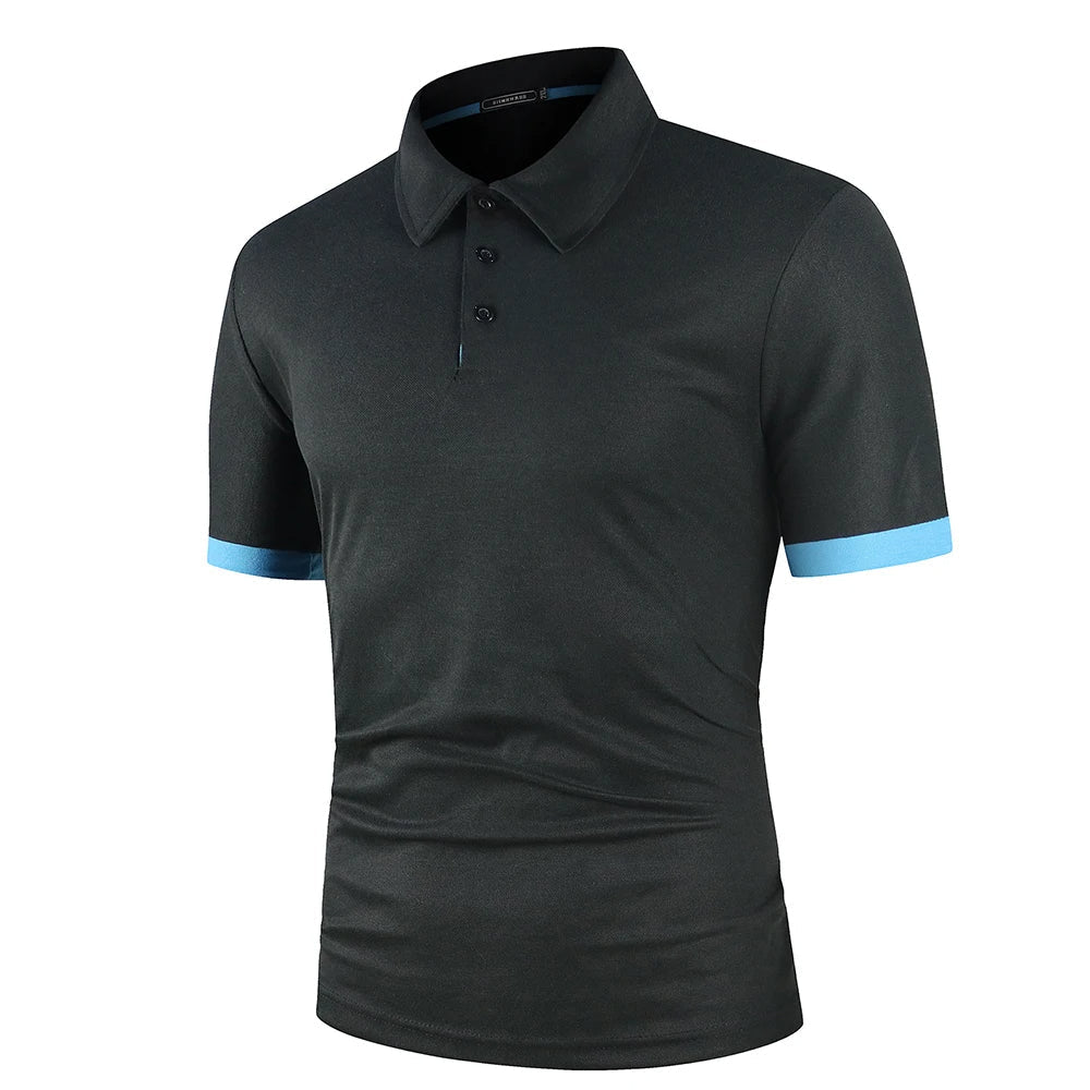 Men's Classic Summer Polo Shirt Lightweight Breathable Comfortable Smart