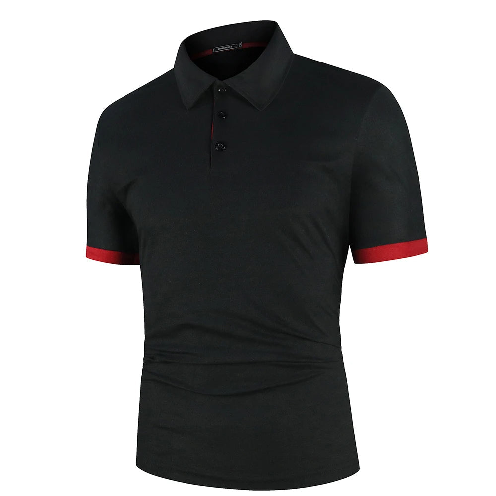 Men's Classic Summer Polo Shirt Lightweight Breathable Comfortable Smart
