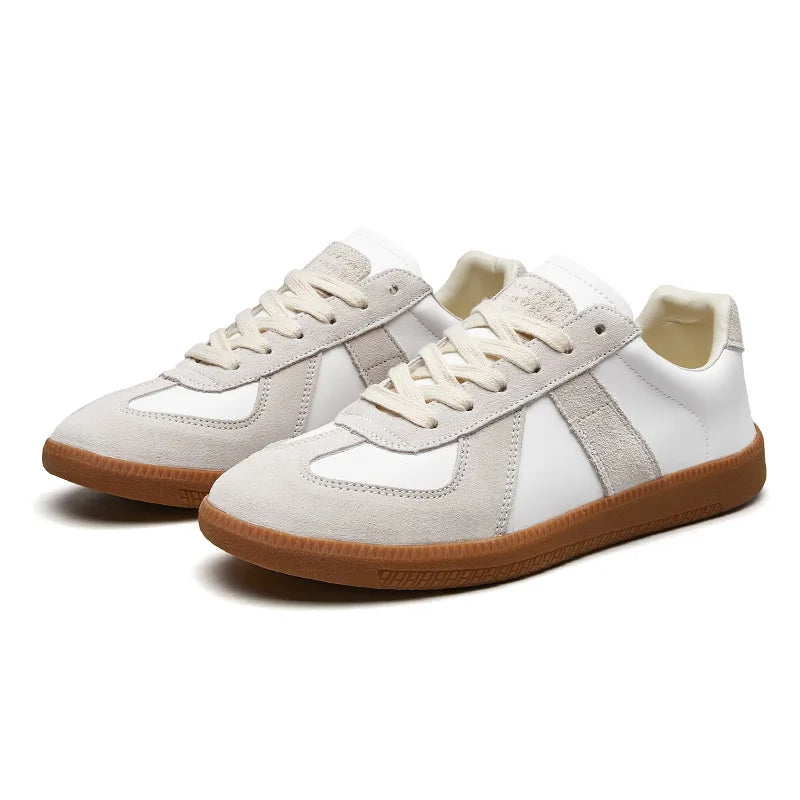 Men's Retro Panel Lace Up Low Top Sneakers