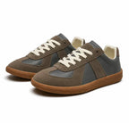 Men's Retro Panel Lace Up Low Top Sneakers