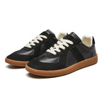 Men's Retro Panel Lace Up Low Top Sneakers